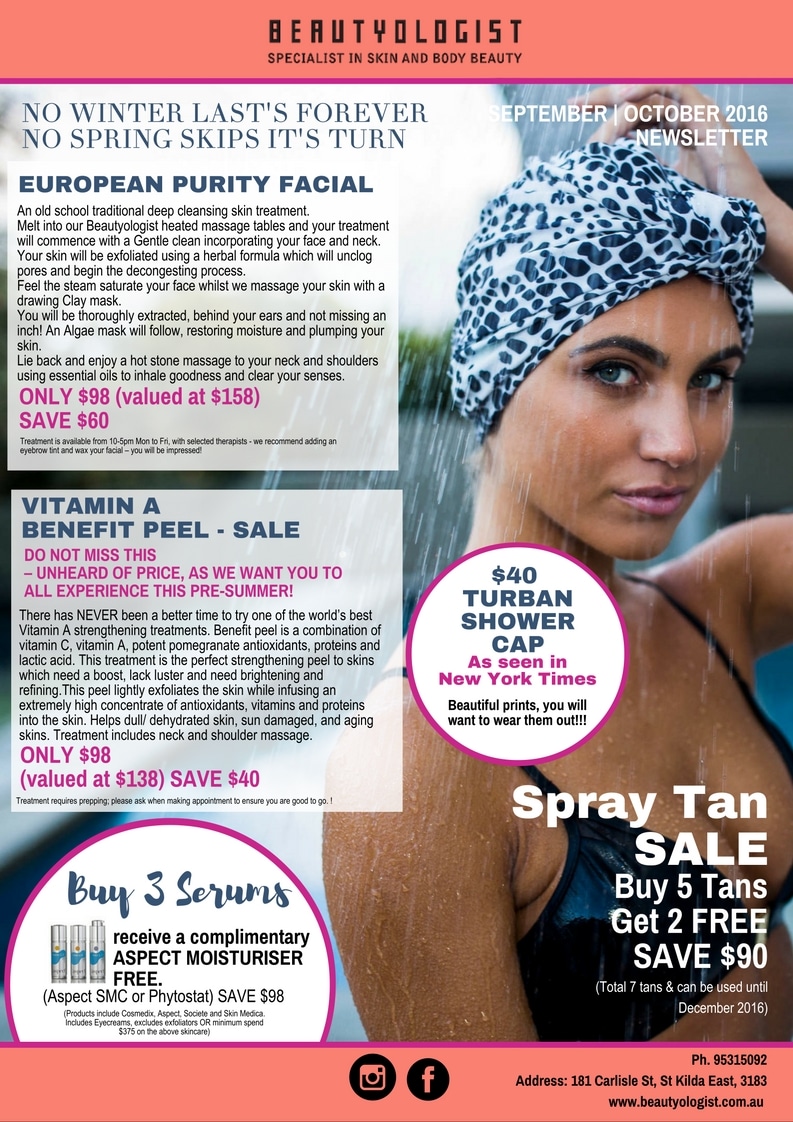 September and October Newsletter 2016