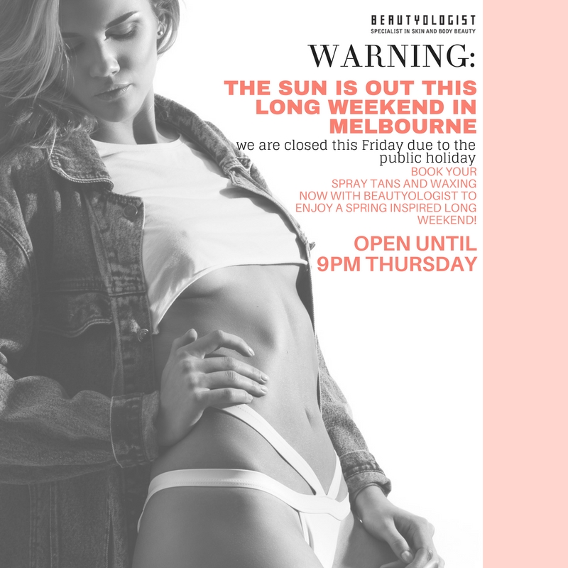 WARNING: We are closed this Friday due to the Grand Final weekend!