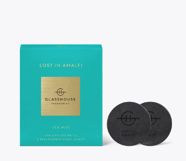 GLASSHOUSE - CAR DIFFUSER REFILLS - LOST IN AMALFI