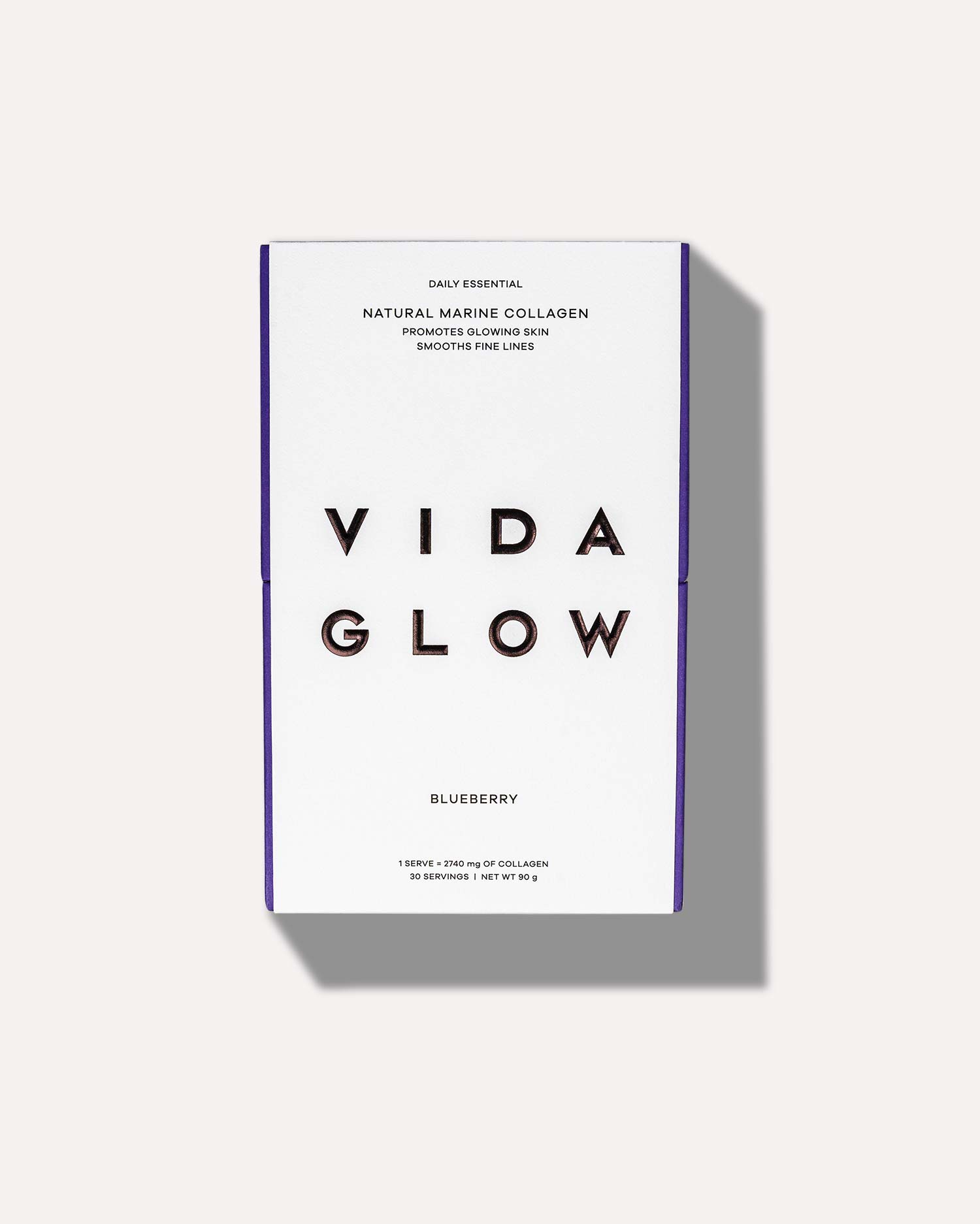 VIDA GLOW - NATURAL MARINE COLLAGEN SACHETS - BLUEBERRY