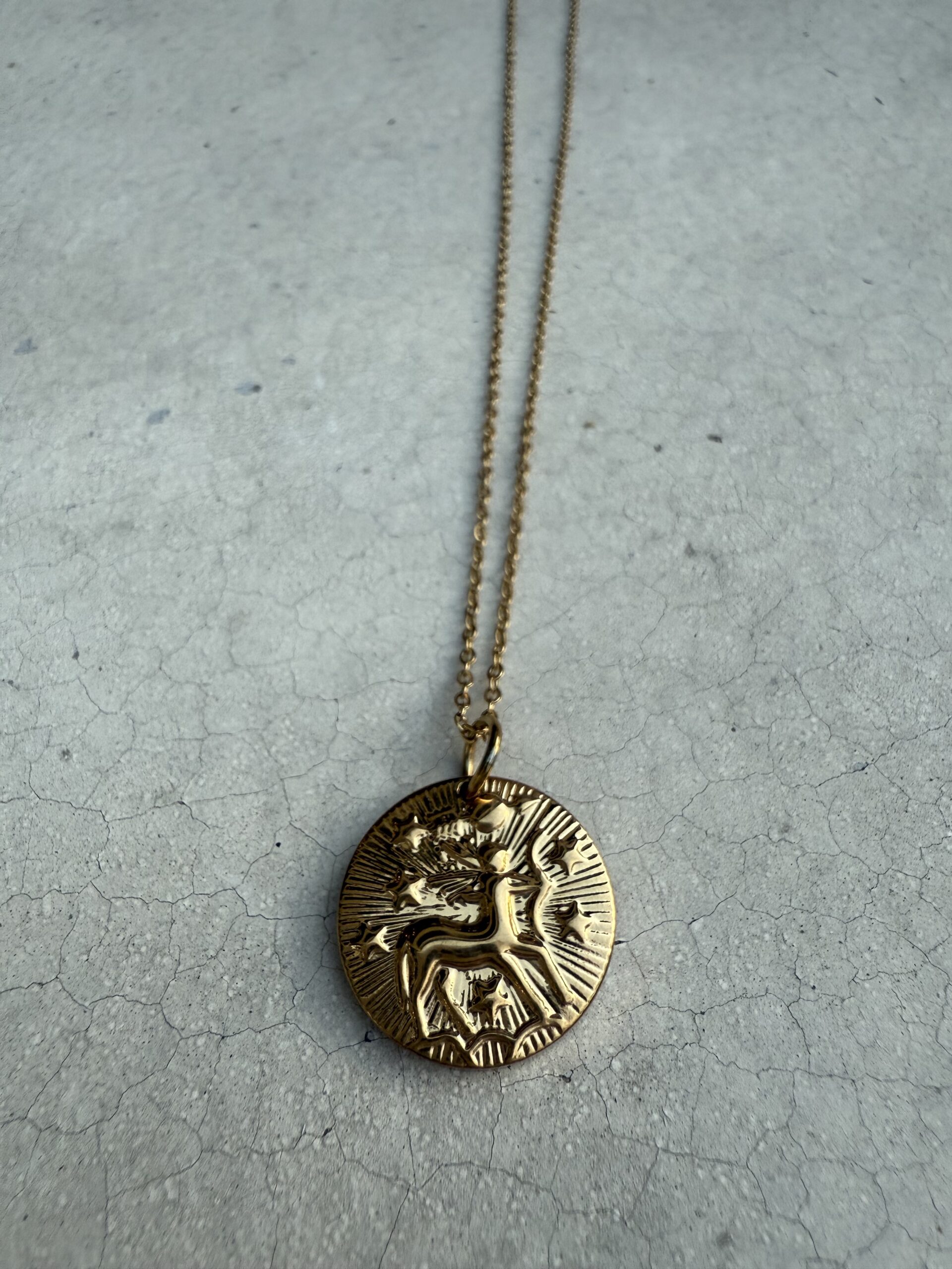 STAR SIGN 18K GOLD STAINLESS STEEL ZODIAC NECKLACE - 46CM - SAGITTARIUS