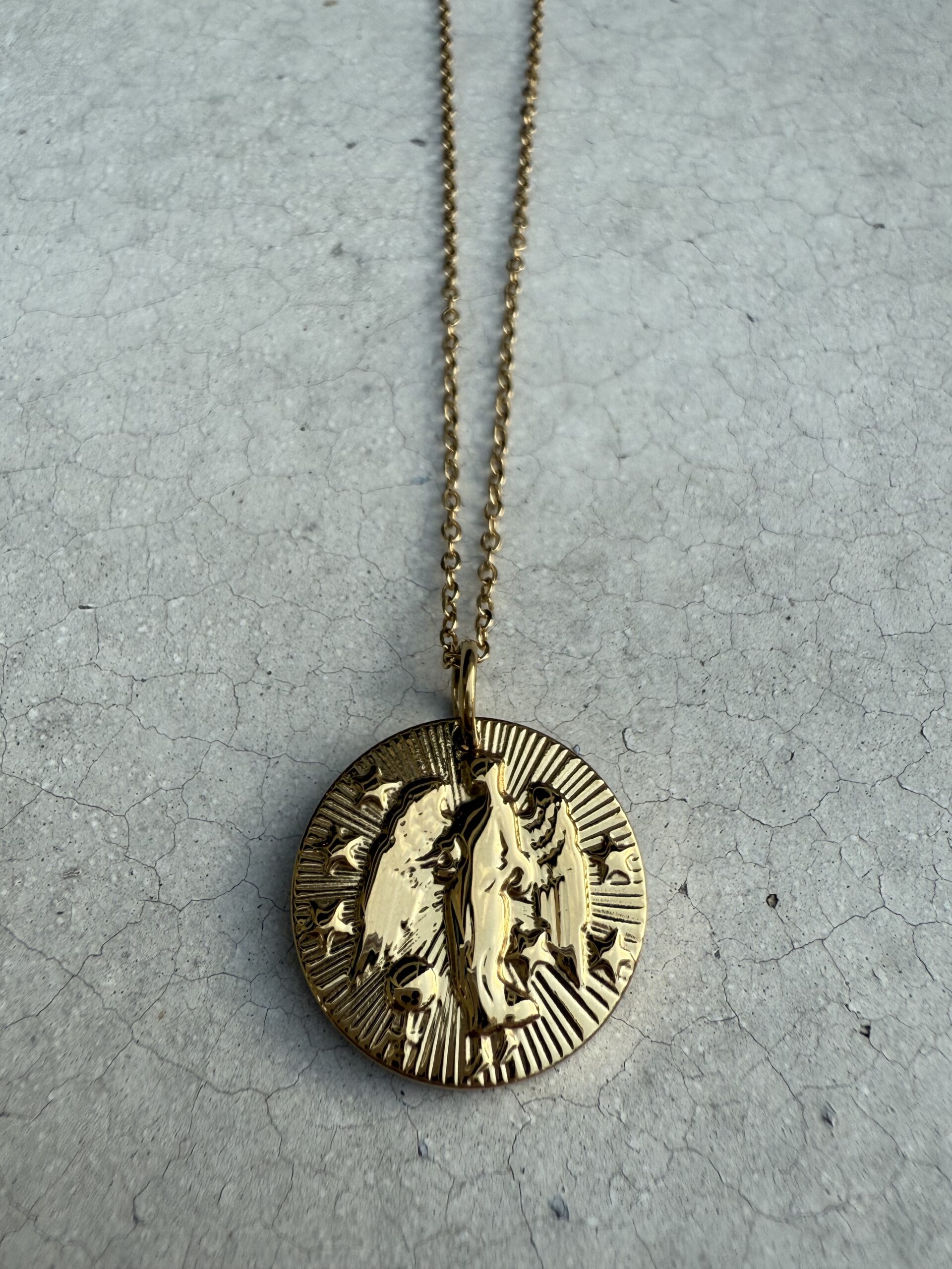 STAR SIGN 18K GOLD STAINLESS STEEL ZODIAC NECKLACE - 46CM - VIRGO