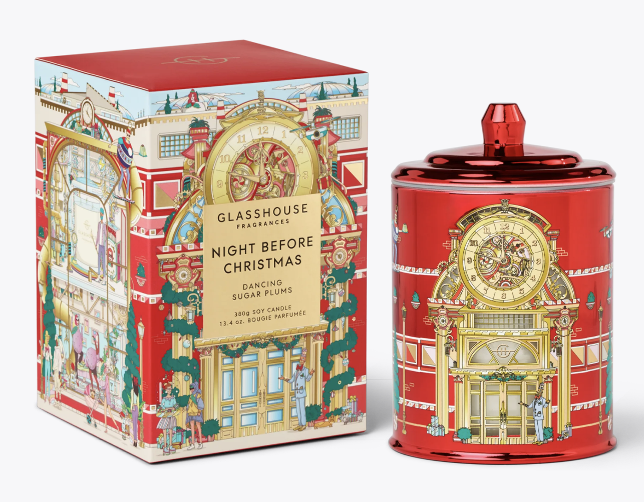 GLASSHOUSE - NIGHT BEFORE CHRISTMAS 380G SOY CANDLE - Dancing Sugar Plums